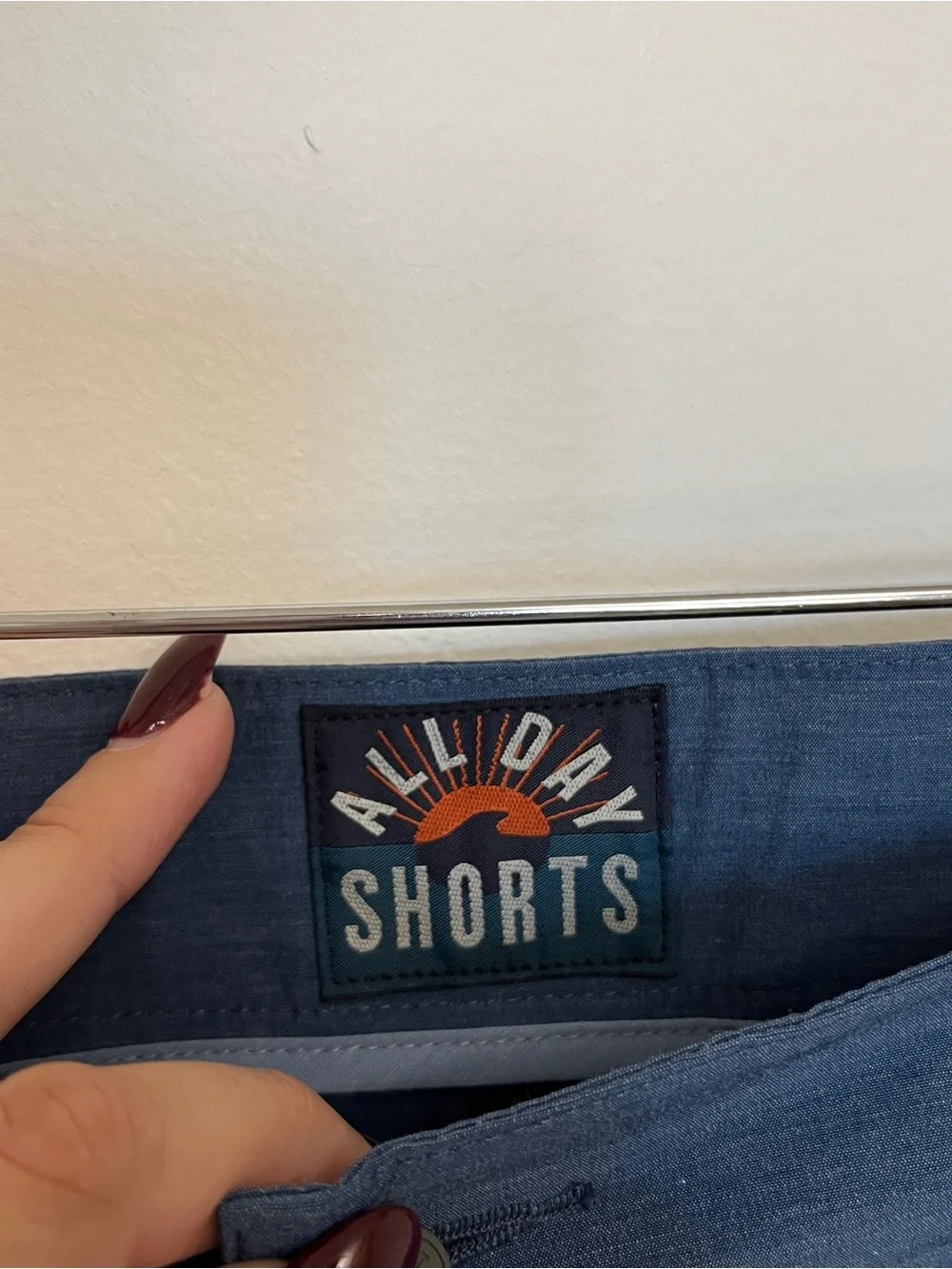 Faherty All Day Blue Mens Shorts Size 38